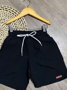 BOYS' BERMUDA SHORTS CHILDREN'S PREPPY FASHION NEW RELEASE - màu đen - Xem 3