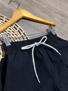 BOYS' BERMUDA SHORTS CHILDREN'S PREPPY FASHION NEW RELEASE - màu đen - Xem 1