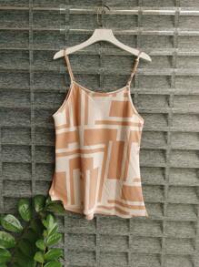 Women's Tank Top With WIDE Straps, Crepi Summer Fashion 2025 - 米色 - 查看 2