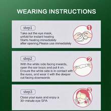 10/20/30片艾蒿蒸汽眼罩自热睡眠眼贴一次性加热眼罩舒缓恒温控温45分钟 - 彩色 - 查看 5