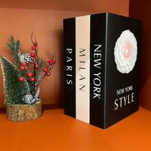 3pcs Faux Books For Decoration, For Coffee Table Decor, Living Room, Table, Shelf Decor, Modern Hardcover Stacked Display Books Best Gifts Birthday Graduation