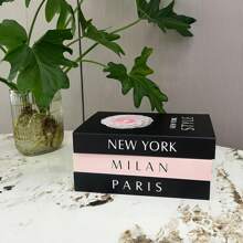 3pcs Faux Books For Decoration, For Coffee Table Decor, Living Room, Table, Shelf Decor, Modern Hardcover Stacked Display Books Best Gifts Birthday Graduation