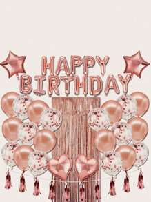 Bộ 49 bóng bay phông nền sinh nhật, Vật dụng trang trí tiệc sinh nhật, Bộ trang trí bối cảnh sinh nhật, Giáng sinh - Nhiều màu - Xem 2