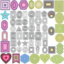 Metal Cortante DIY para Álbuns de Recortes das Quatro Estações, Cartões de Cumprimento em 3D, Moldura de Fundo Pontilhado de Base Criativa e Multi-Formato, Novidade 2024