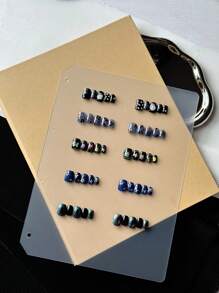 Nail Art Portfolio, Thick Kraft Paper Bound Book For Storing And Displaying Nail Designs With Matching Interior Pages - Yellow - View 3