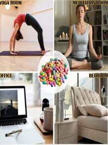 60pcs Premium Backflow Incense Cones, Natural Plant & Flower Extracts, Aromatic Blend Of Rose, Jasmine, Lily, Sandalwood, Lavender & More, For Meditation, Relaxation, Stress Relief, Sleep, Energy Release - Multicolor - View 9