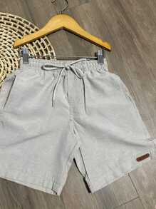 BOYS' BERMUDA SHORTS CHILDREN'S PREPPY FASHION NEW RELEASE - 米色 - 查看 4