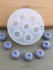 1 khuôn silicon việt quất, mâm xôi, dâu đen - trắng - Xem 2