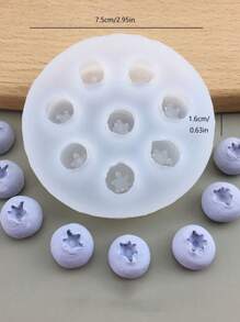 1 khuôn silicon việt quất, mâm xôi, dâu đen - trắng - Xem 3