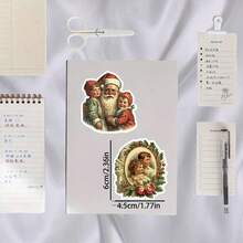 36 miếng dán chủ đề Giáng sinh cổ điển, miếng dán chống thấm nước cho sổ lưu niệm tự làm và đồ thủ công bằng giấy, đồ dùng học sinh nghệ thuật & thủ công, bình nước trang trí máy tính xách tay điện thoại di động - Nhiều màu - Xem 9