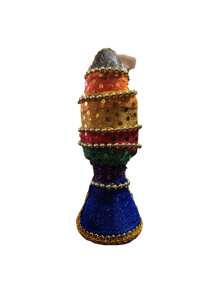 Figura Santa Muerte Vestida 7 Potencias: Poder y Protección - Multicolor - Ver 3