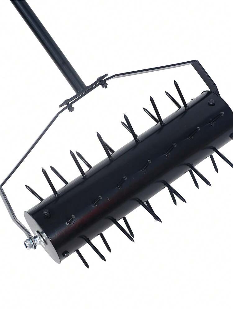 Rolling Manual Lawn Aerator, Home Aerator Lawn Tool Pusher, 58-Inch Handle Push Lawn Aerator For Lawns, Yards And Gardens - 黑色 - 查看 8