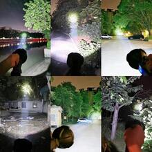 Popular High-Brightness Adjustable Portable Flashlight - Multi-Level Brightness Selection COB Long-Lasting High-Power Patrol Searchlight Multi-Purpose Portable Flashlight - A Must-Have Artifact For Travel, Camping, And Emergency Backup - Black - View 11