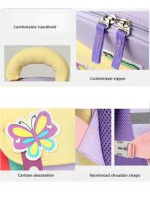 幼儿园男孩女孩卡通背包，休闲风格 - 多色 - 查看 11