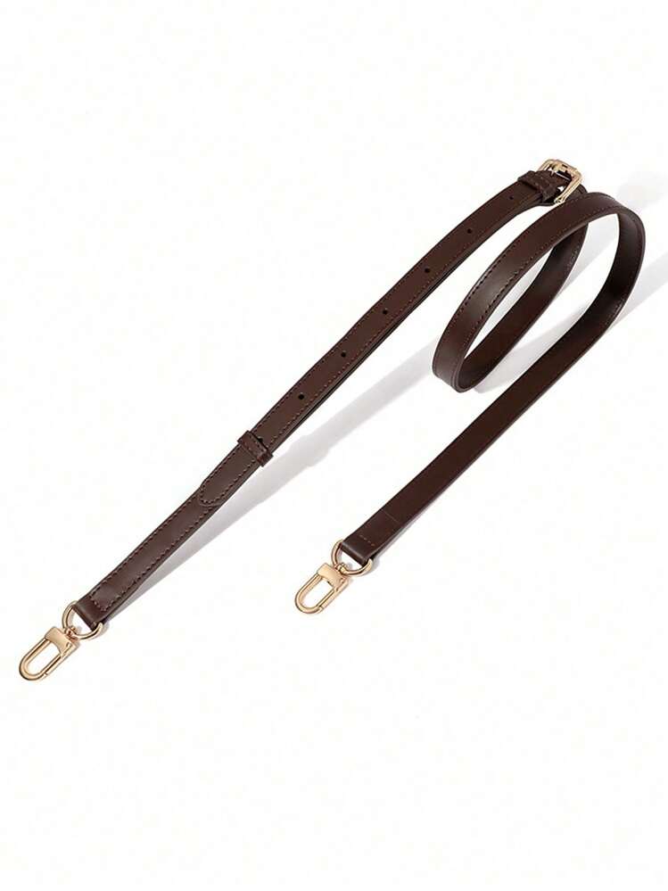 100% PU Bag With Handbag Handbag Handle Short Bag With Wallet With Gold Buckle Long Style - Coffee Brown - View 2