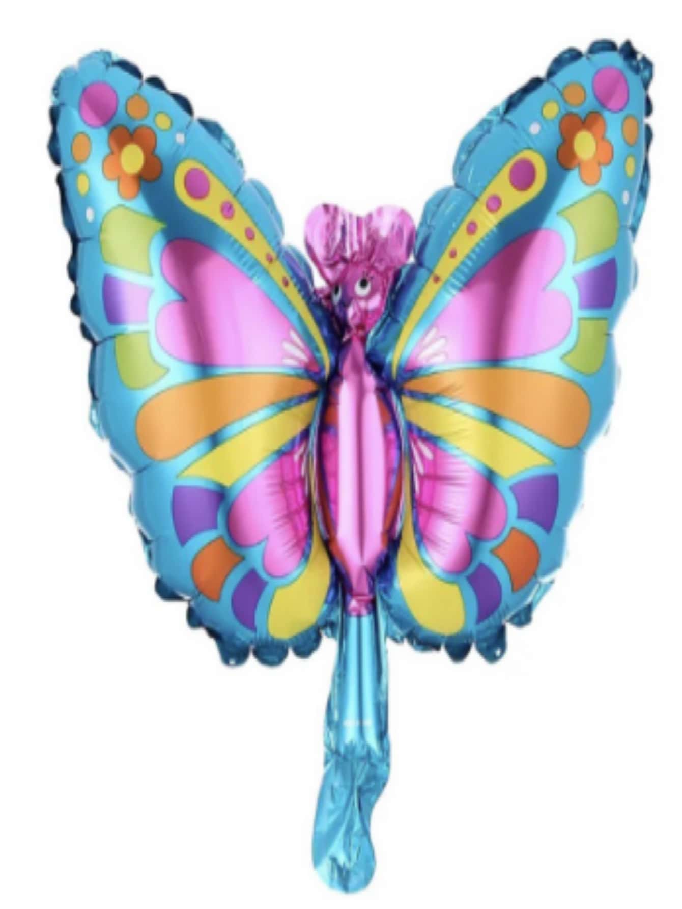 Kit 10 Metallic Balloons Insect Butterfly Garden Birthday Party - 藍色 - 查看 1