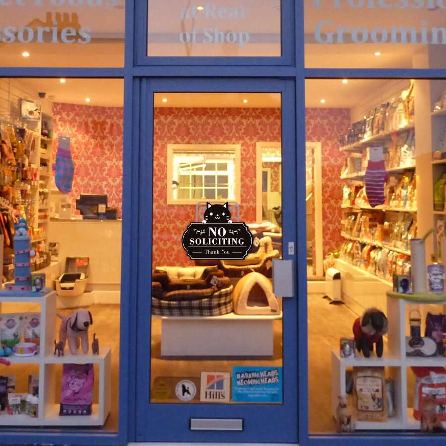 Custom Vinyl Wall Stickers With Fun Black Animal Shapes, Customise With