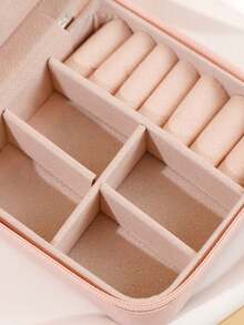 1 件旅行珠宝盒小珠宝盒珠宝收纳盒，迷你便携式珠宝旅行盒，带拉链的便携式旅行耳环收纳盒，迷你戒指收纳盒，项链收纳盒，戒指、耳环、吊坠、手表、项链、口红小珠宝收纳盒，收纳盒，迷你珠宝旅行盒，适合女孩、女士、化妆包、学校用品、旅行必需品袋、化妆包、度假必需品、化妆包、化妆包、化妆包、美容 - 彩色 - 查看 6