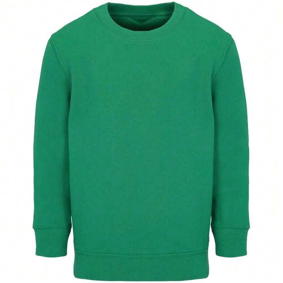 Childrens/Kids Columbia Sweatshirt (Kelly Green) - 青檸色 - 查看 1
