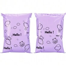 10/30pcs NEW Cute Cartoon Teddy Bear Pink, Yellow, Purple Self-Adhesive Mailing Bags, Logistics Packaging Express Box Shipping Envelopes Back To School - Multicolor - View 8
