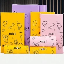 10/30pcs NEW Cute Cartoon Teddy Bear Pink, Yellow, Purple Self-Adhesive Mailing Bags, Logistics Packaging Express Box Shipping Envelopes Back To School - Multicolor - View 1