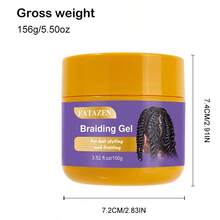 FATAZEN 100g 编织发胶，打造持久发型，强力定型发膏，不油腻、不粘边控发蜡，自然造型的发型产品 - 黃色 - 查看 6