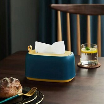 1 Stück neuer kreativer Papierhandtuchhalter, federbelastete Taschentuchbox für Wohnzimmer Zuhause, luxuriöse Wandmontage Aufbewahrung für Küche Badezimmer Dekoration Badezimmer Organizer Herbstdekoration Schulanfang