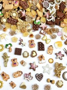 1 Hộp Thiệp Hoạt Hình Bánh Quế Sô Cô La Mô Phỏng Nhiều Màu Maillard Hình Cây Chuột Hamster Nhựa Hoa Hồng Ngọc Trai Trái Tim Ngôi Sao Năm Cánh Trang Trí Nghệ Thuật Làm Móng Cho Đồ Dùng Làm Móng Tự Làm Móng Tay Mặt Dây Chuyền Đá Quý Làm Móng - Nhiều màu - Xem 5