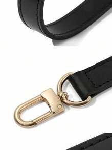 100% PU Bag With Handbag Handbag Handle Short Bag With Wallet With Gold Buckle Long Style - Black - View 6