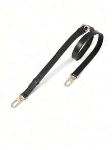 100% PU Bag With Handbag Handbag Handle Short Bag With Wallet With Gold Buckle Long Style - Black - View 3