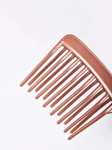 1pc Double Row Wide Tooth Comb For Women And Women, Large Hair Comb For Long, Curly And Styling Hair, Prevent Static ,Hair Styling Kit Hair Accessories - Multicolor - View 4