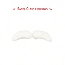 Christmas Decoration Christmas Santa Beard Mask, Funny White Beard Mask, Holiday Decoration Mask