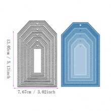 Metal Cortante DIY para Álbuns de Recortes das Quatro Estações, Cartões de Cumprimento em 3D, Moldura de Fundo Pontilhado de Base Criativa e Multi-Formato, Novidade 2024