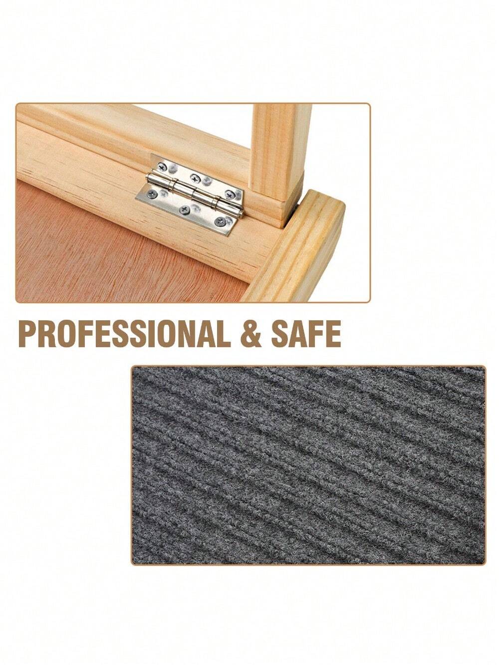 Pet Cat Dog Stair Ramp Adjustable Folding Wooden Ramp Steps For Bed Car