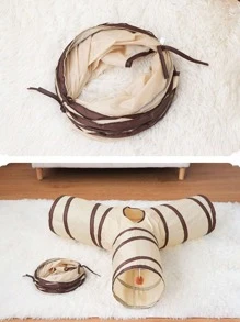 BVEOYPET 1Pc Cat Tunnel Toys, Detachable, Folding And Easy Storage, Pet Cat Sleeping And Playing All-In-One Cat Tunnel Toys, Cat Since Hi Fun Toys - Multicolor - View 2