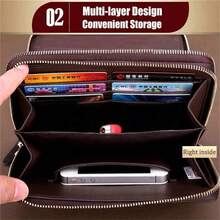 Ví cầm tay dài bằng da PU dành cho doanh nhân, túi xách tay, ví cầm tay có khóa kéo, túi xách nam, ví cầm tay, túi có khóa kéo, quà tặng Giáng sinh, lễ Tạ ơn, mùa thu, du lịch, mùa đông, ví, quà tặng ngày lễ, túi đựng đồ giặt, ví đựng tiền cũ, quà tặng bạn trai, túi xách, kỳ nghỉ, quà tặng vui nhộn, túi đeo hông, túi cổ điển, ngày lễ tình nhân, quà tặng ngày lễ tình nhân, trường học cổ điển, cuộc sống thể thao, ví nam - Nhiều màu - Xem 3