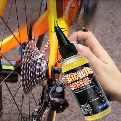 100ml Bicycle Lubricating Oil, Mountain & Road Bike Chain Lube, Bike Maintenance Oil, Suspension Fork Anti-Rust Anti-Dust Oil