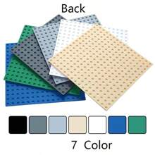 2PCS 16X16 Dots Small Particle Compatible DIY Building Blocks Baseplates Bricks Educational Assemblage Construction Base Plates Toys For Kids - Multicolor - View 8