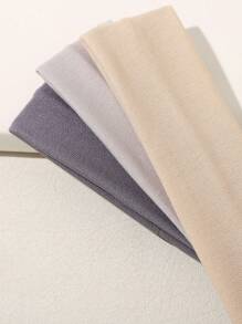 6pcs Versatile Simple Multi-Color Wide Headbands For Boys & Girls