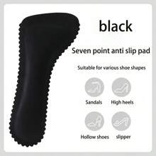 1 双女士高跟鞋鞋垫，3/4 长度鞋垫，适用于高跟鞋、平底鞋、凉鞋，防滑、超薄透气吸汗自粘鞋垫