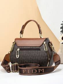 Fashion New Style Letter Print Women Handbag Elegant Office Lady Work Tote Bag