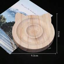 1pc Natural Wooden Jewelry Design Board Flocked Bead Board Jewelry Measuring Tools DIY Handmade Bracelet Necklace Organizer