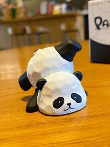 1pc Car Decor Handmade Wooden Panda Ornament - one-size - View 4