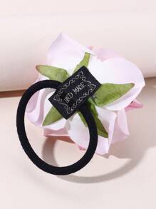 Flower Decor Hair Tie Elegant ,Beach Outfit,Beach Hair Floral Accessories,Beach Vacation Ponytail Holders Hair Elastics Hair Rubber Bands Scrunchies Hair Rope Elastic Hair Tie ,Head Piece - Multicolor - View 8