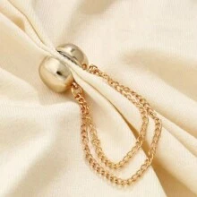 4pcs Multi-Purpose Magnetic Clips - Strong Magnetic Brooch, Scarf Magnet, Shirt Accessory Chain Clip, Sleeve & Hem Holder - Mixed Colors - Multicolor - View 5