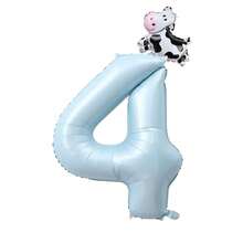 1 bộ bóng bay nhiều màu sắc hình xe hơi hoạt hình mini, động vật, số 40 inch và 32 inch, bao gồm vịt, ếch, lợn, gấu trúc, bò, xe cứu hỏa, v.v., dùng để trang trí tiệc, sinh nhật, ngày lễ, giáng sinh - Nhiều màu - Xem 104