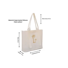 Waterproof Beach Bag Summer Club Swimming Pool Does Not Get Wet, It Is Made Of Silicone - trắng - Xem 2