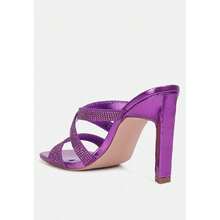 Wapit Rhinestone Embellished Straps Sandals