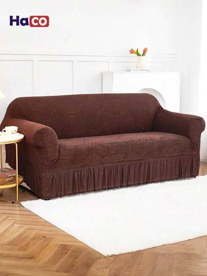 HogarAcogedor 1 Pieza - Funda de Sofá Jacquard Antideslizante, Funda Elástica para Sofá, Protector de Muebles para Sofá, para Dormitorio, Oficina, Sala de Estar, Decoración del Hogar