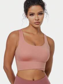 Yoga Tank Top, Breathable Sports Bra With Shock Absorption And Shaping Function, Sculpts Beautiful Back Lines, Suitable For Fitness Exercises - Coral Pink - View 6